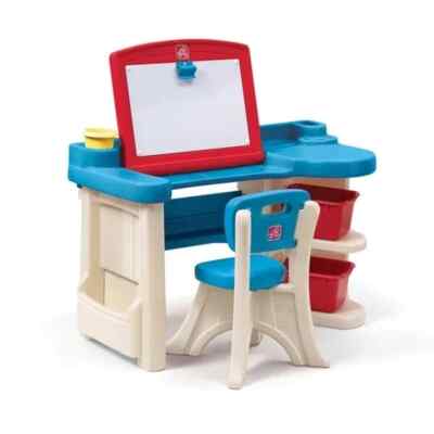 Step2 Studio Kunst Arbeitszimmer Schreibtisch Kinder Handwerk Tisch Hocker + gratis Kew Garten x4
