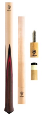 NEW McDermott Lucky Jump Cue LJ2 - Rosewood with Red Veneers - 41'' Long - 14mm