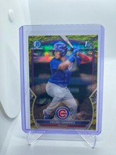 2023 Bowman Chrome Pedro Ramirez 1st 58/75 Yellow Lunar Crater Refractor Cubs SP