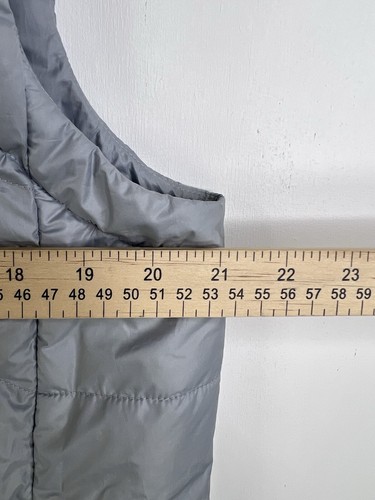 Men's Medium Jordan 550 Fill Down Vest Gray Full Zip 682805 012 Zip Pockets - Picture 11 of 16