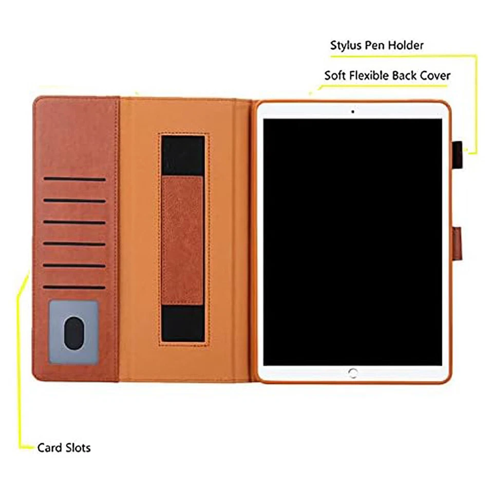 Case FOR iPad mini Air 10.5" 10.2" 5/ 6/ 7/ 8/ 9  & 11 Pro Gen PU Leather Cover - Image 3 of 4