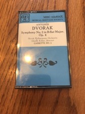 Rare Antonin Dvorak: Symphony Cassette NO.2 In B-flat Major 226824X Ships N 24h