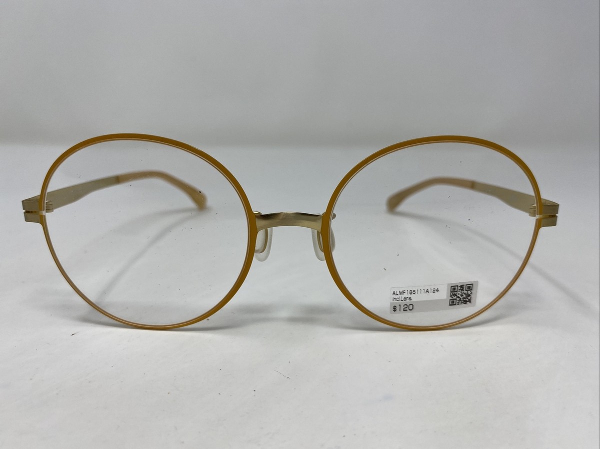 Jins J!NS Eyewear LMF18S111A 24 53-19-141-50 Yellow Gold