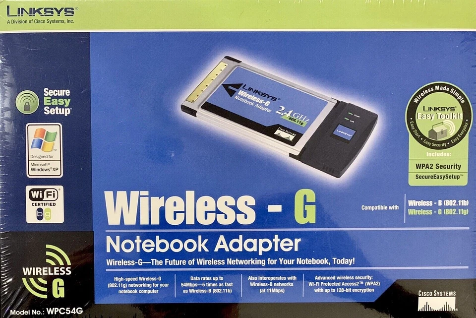 2x Linksys Wireless-G PCMCIA Wireless-B Lot Laptop Notebook Wifi Card Wireless-N - Image 3 of 3