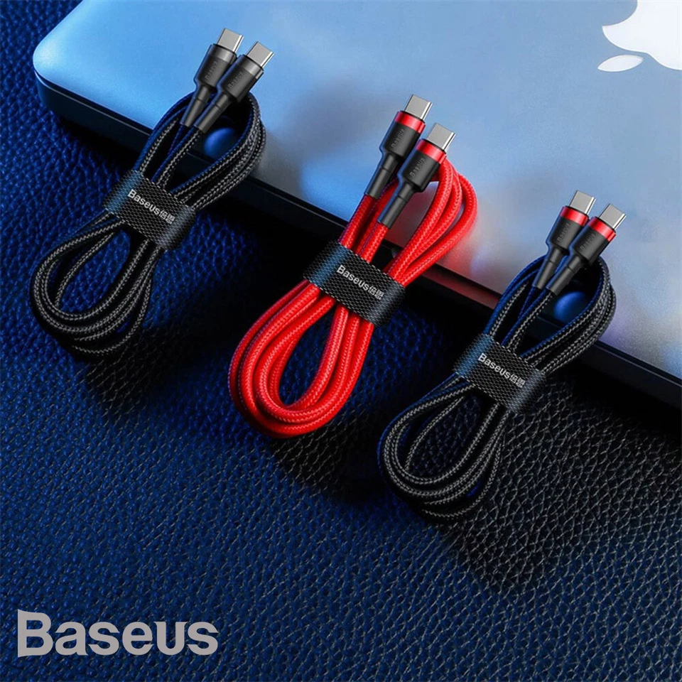 Baseus USB type C to USB type C QC3.0 Charging 3A Quick Charge Cable For Android - Image 3 of 4