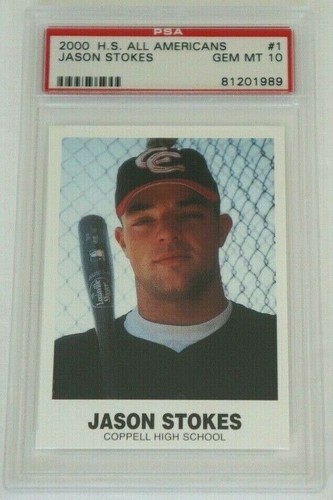 #10 2000 Coppell TX High School All Americans #1 JASON STOKES PSA GEM MINT 10 - 第 1/1 張圖片