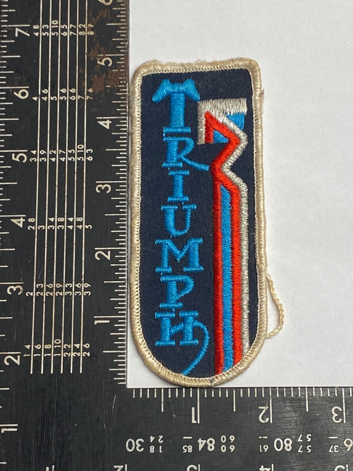 Original Vintage TRIUMPH Motorcycle Patch Red White Blue Sewon Biker 60s 70s eBay