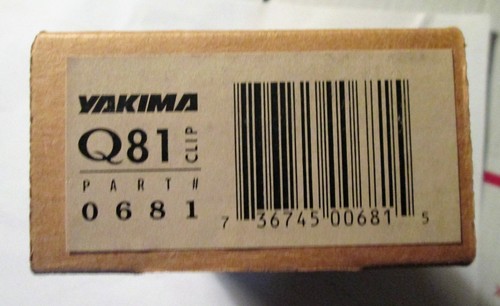 YAKIMA Q81 Q CLIPS # 81 NEW IN BOX. COMPLETE WITH 2 PADS AND STICKERS - Picture 2 of 2