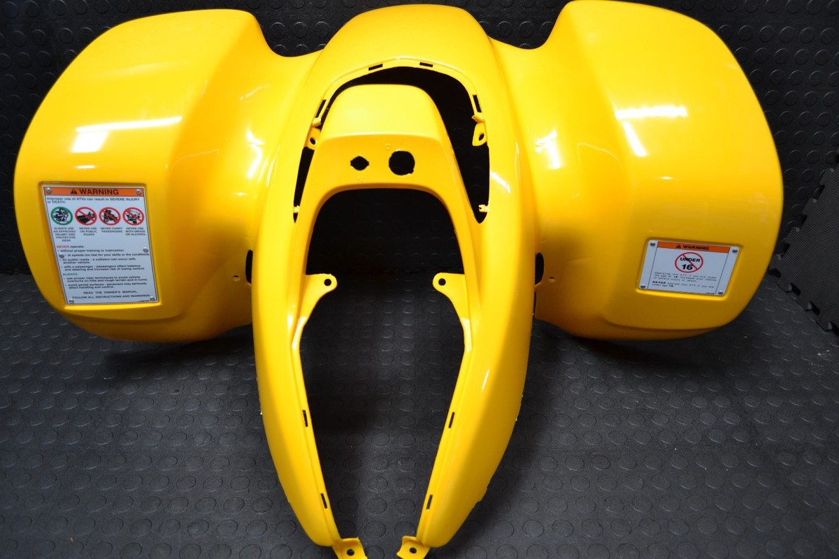 1999-2004 Honda 400EX OEM FRONT Fender Plastics Yellow | 61100-1