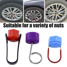 Car Wheel Lug Bolt Nuts Center Cover Caps Extractor Removal Tool Clip Hook Set