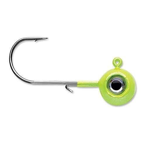 VMC Neon Moon Eye Jig 1/8 Chartreuse Lime Green, one Size - Picture 3 of 5