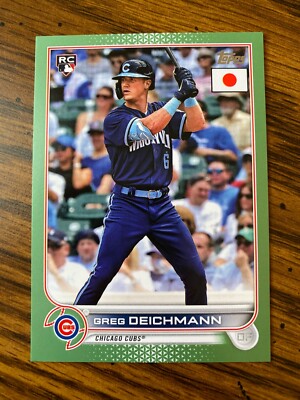 2022 Topps Japan Edition GREG DEICHMANN Jade Green /75 Cubs RC