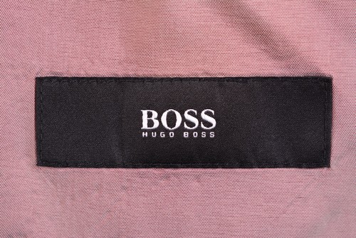 Hugo Boss Solid Black Woven 100% Wool Sport Coat Jacket Blazer 40 R - Picture 6 of 8