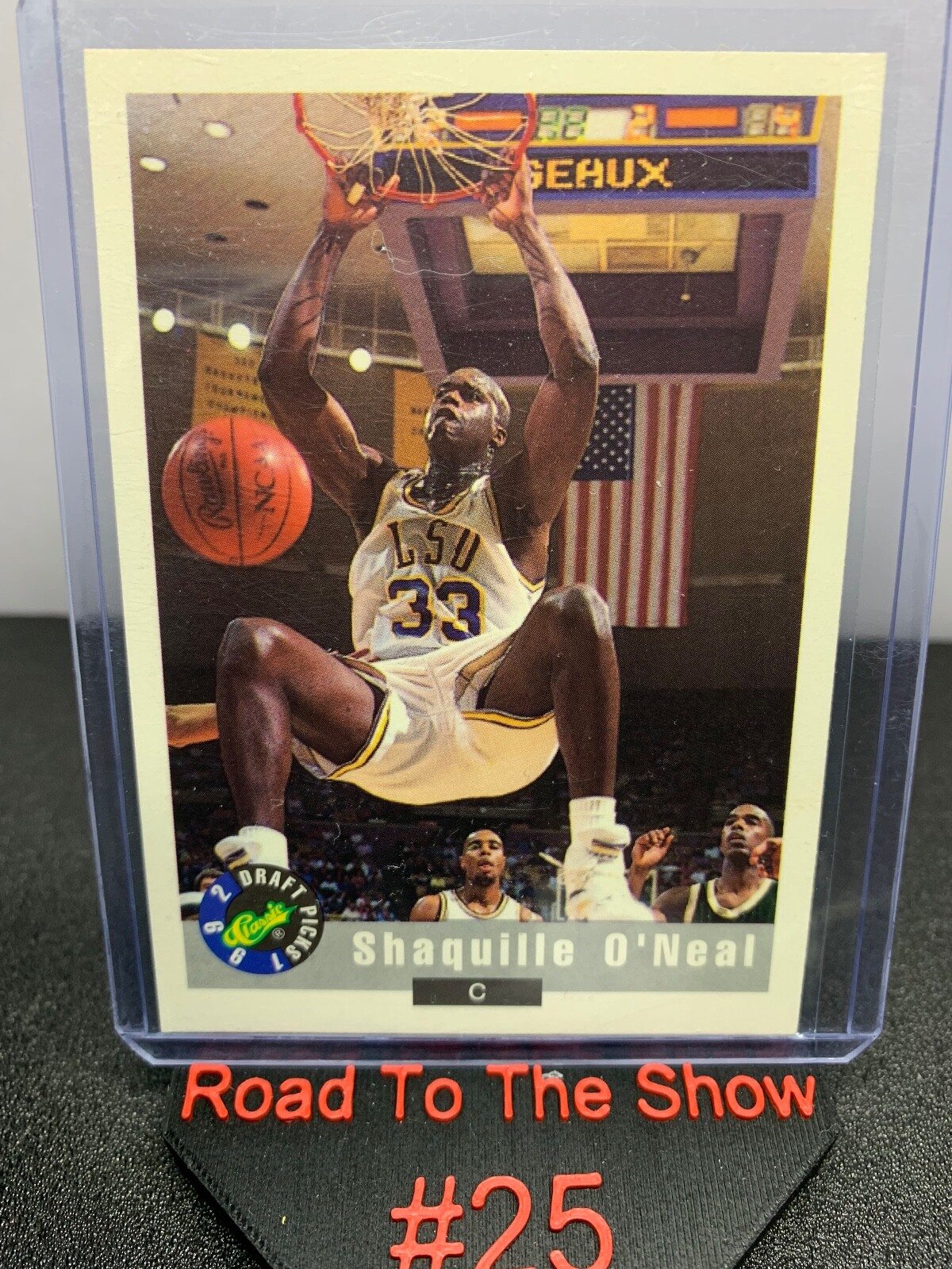 1992 Classic Draft Picks Shaquille O'Neal Rookie RC #1! LSU! LA Lakers!