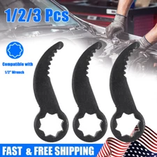 1-3X Pry Bar Wrench Adaptor Head Crowbar Adapter 1/2" Ratchet Car Repairing Tool