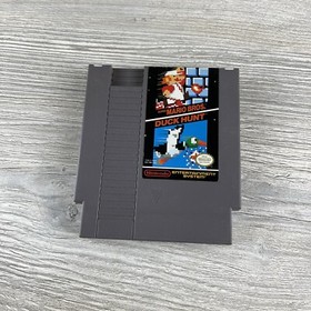 Super Mario Bros Duck Hunt Nintendo Cartridge Video Game NES Cart Tested 1985