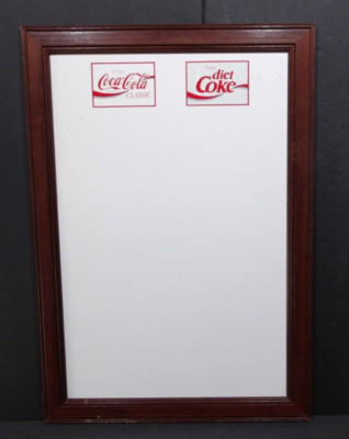 Vintage Coca-Cola Classic Diet Coke Dry Erase Message Board Menu Specials Framed
