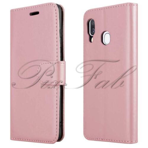 For Samsung Galaxy A20e A202F Black Leather Wallet Phone Case + HD Screen Guard - Picture 6 of 12