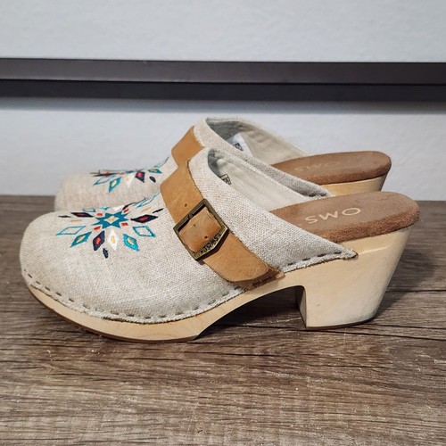 Toms Elisa Women's Clogs Size 5.5 Tan