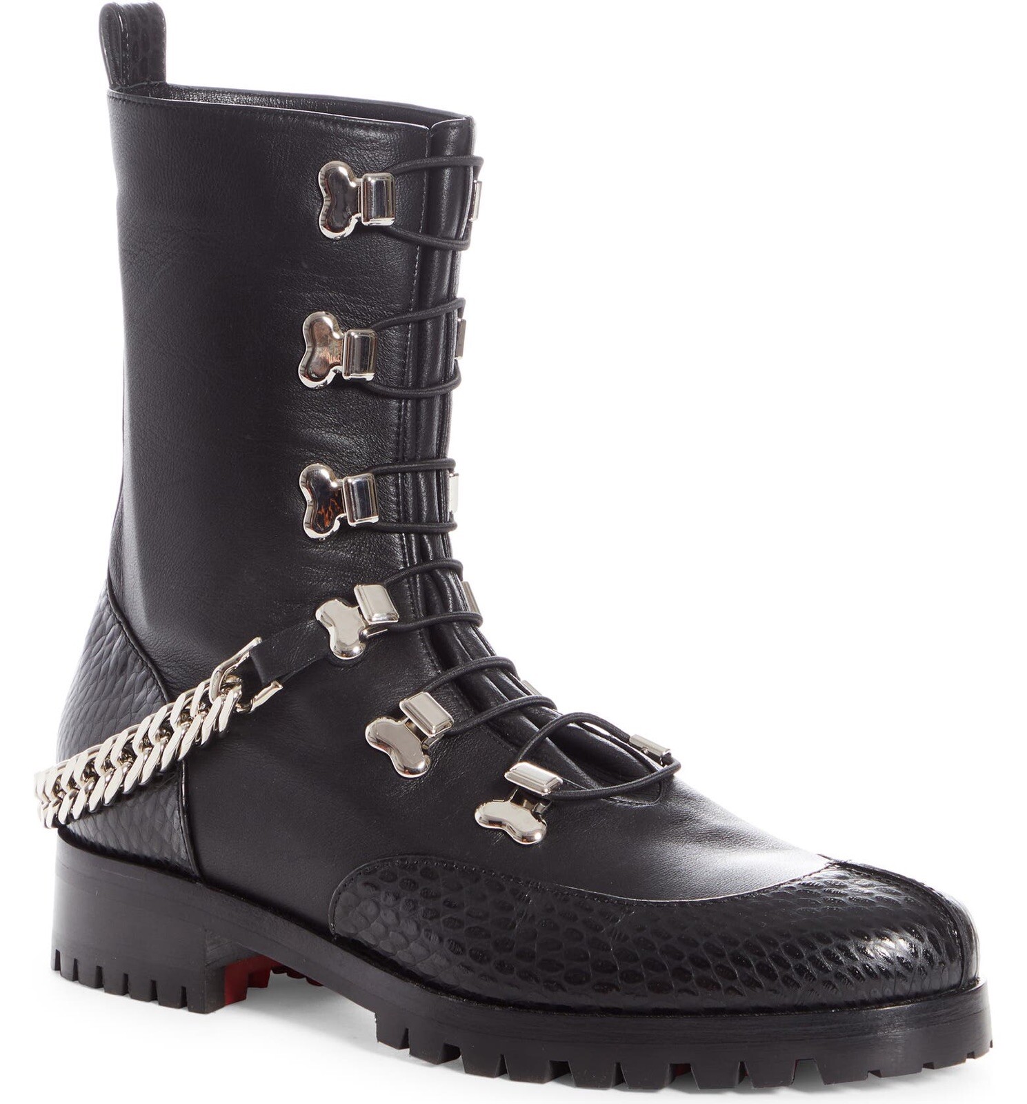 Christian Louboutin Guarda Chain Strap Combat Boots Size 40 New $1395 image 2