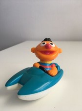 Vintage Sesame Street Ernie 1997 TYCO Preschool Toy Blue Boat Jim Henson