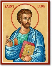 ST SAINT LUKE ICON  8x10" ULTRA PREMIUM SATIN Print