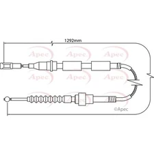 Apec Brake Cable CAB1155 - 3-year / 36,000-mile manufacturers guarantee