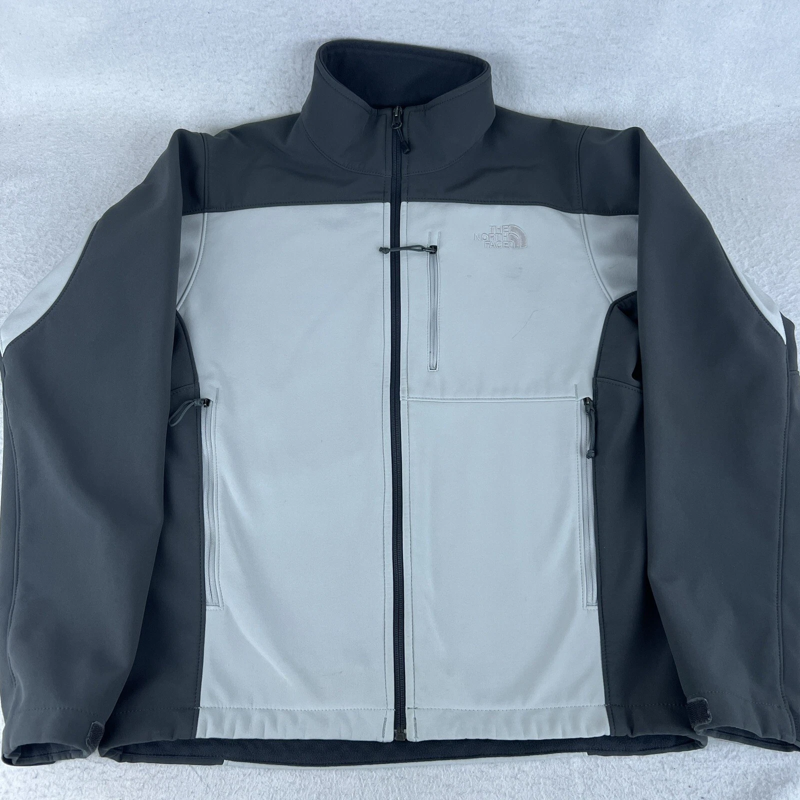 The North Face Soft Shell Windbreaker Gray Jacket Men's Size Small