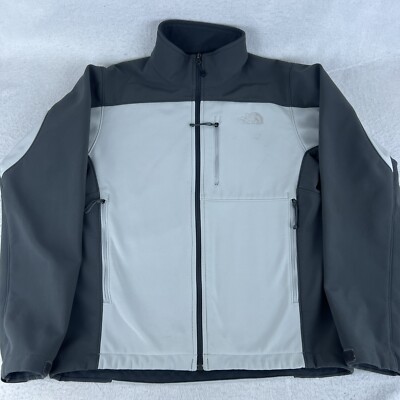 The North Face Soft Shell Windbreaker Gray Jacket Men's Size Small