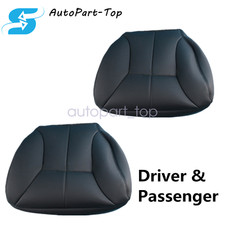 Both Side Bottom Leather Seat Cover For 1998-2002 Dodge Ram 1500 2500 3500 Black