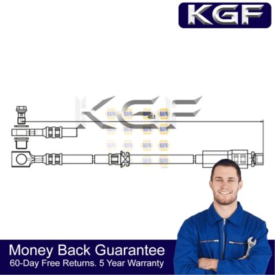 KGF Front Brake Hose Fits Vauxhall Zafira 2006-2014 2.0 + Other Models