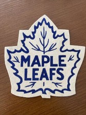 VINTAGE NHL ORIGINAL 6 SIX FELT HOCKEY Felt PATCH 1950s TORONTO MAPLE LEAFS