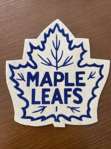 VINTAGE NHL ORIGINAL 6 SIX FELT HOCKEY Felt PATCH 1950s TORONTO MAPLE LEAFS