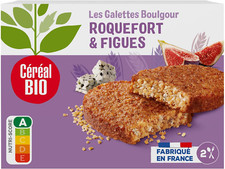 Galettes Boulgour De Blé, Roquefort & Figue - Bio - Simple Et Rapide À Réchauffe