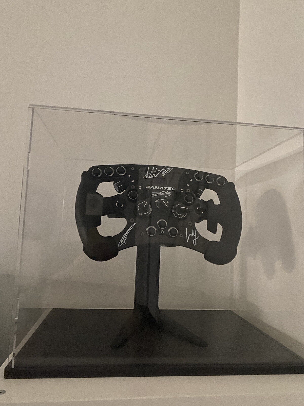 Max Verstappen &Lando Norris Signed Fanatec F1 Wheel 10 other F1 drivers PSA DNA view 6