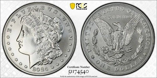 2024 PCGS MS69 Morgan Dollar ⚒️First Strike⚒️ w All Original Packaging (26-018)