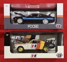 M2 Machines 124 2 - Hurst 1966 Mustang Chase 1970 Mustang Foose Gambler