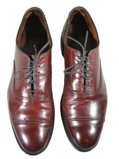 Allen Edmonds Park Avenue 5875 Burgundy Cap Toe Merlot Dress Shoes Mens 12 D