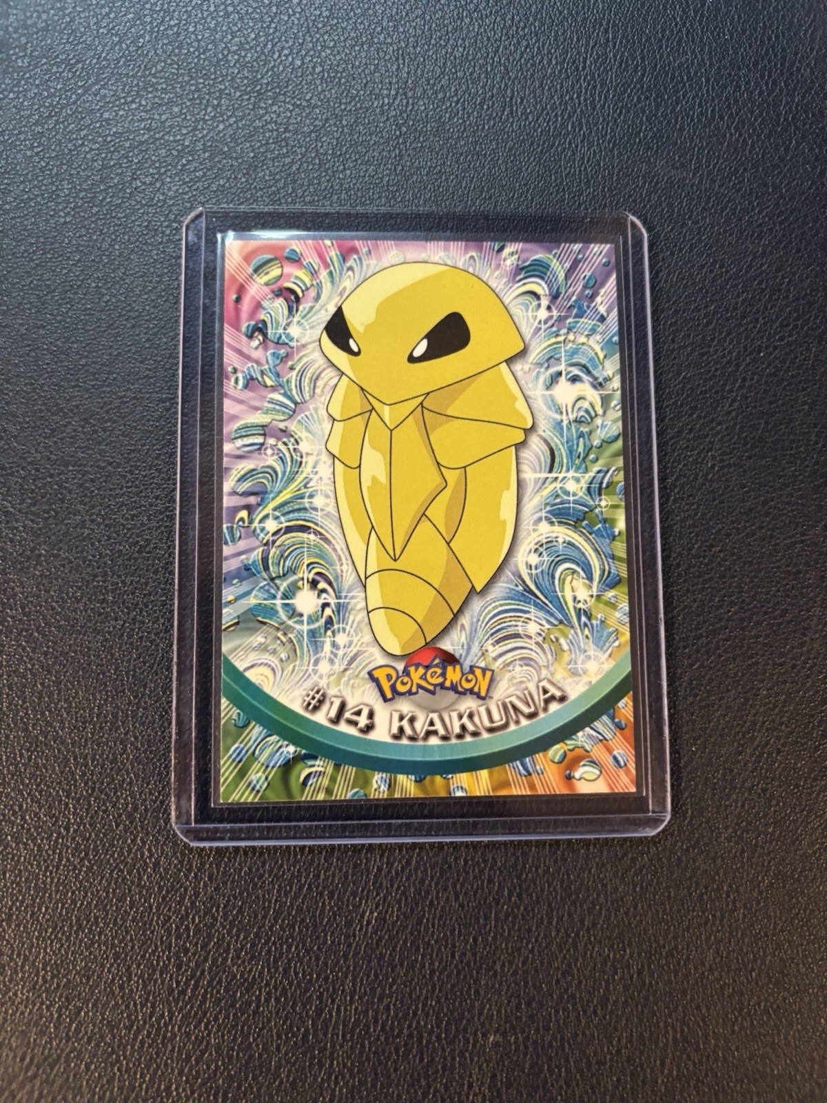 Pokemon Topps TV Animation Edition 1999 Black Logo #14 Kakuna In Sleeve