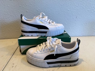 Puma Mayze Leather Women s Platform Sneakers Size 9 381983-01