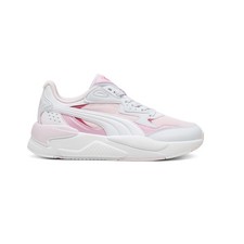 PUMA X Ray Speed Lace Up Youth Boys Pink, White Sneakers Casual Shoes 38489822