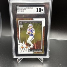 2024 Clearly Donruss #5 Bomb Squad JJ McCarthy RC SGC 10 Vikings