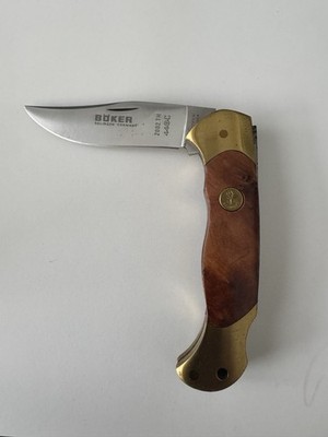 Böker Solingen Scout / Tree Brand Classic 2002TH   Thuya Holz   440C   Backlock