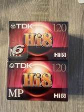 6 Pack TDK Hi8 Tape MP 120 Video Cassette for Camcorders P6-120H8MP NEW SEALED