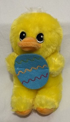 Fuzzy Friends Yellow Duck Plush 7  Greenbrier Easter/Egg Chick Stuffed NWOT