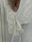 Skies Are Blue Women's White Embroidered Button Front Sleeveless Vest L — photo 5