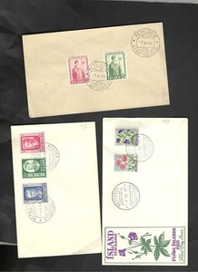 ICELAND-COVERS-FDC-1960 ISH-LOT OF 18-CANCELS!-FRANKING!!-BETTER-F--#46