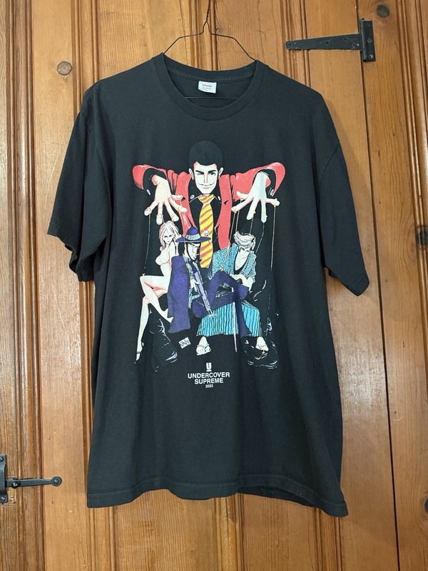 SUPREME × UNDERCOVER 23SS Lupin Tee Size: XL Black Men