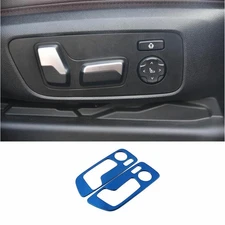 For BMW X3 G01 X4 G02 2018-2021 Blue Steel Seat Button Handle Panel Cover Trim