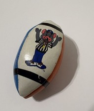 Vintage Chuck E Cheese Ticket Prize Mini Football Bean Bag Orange Blue